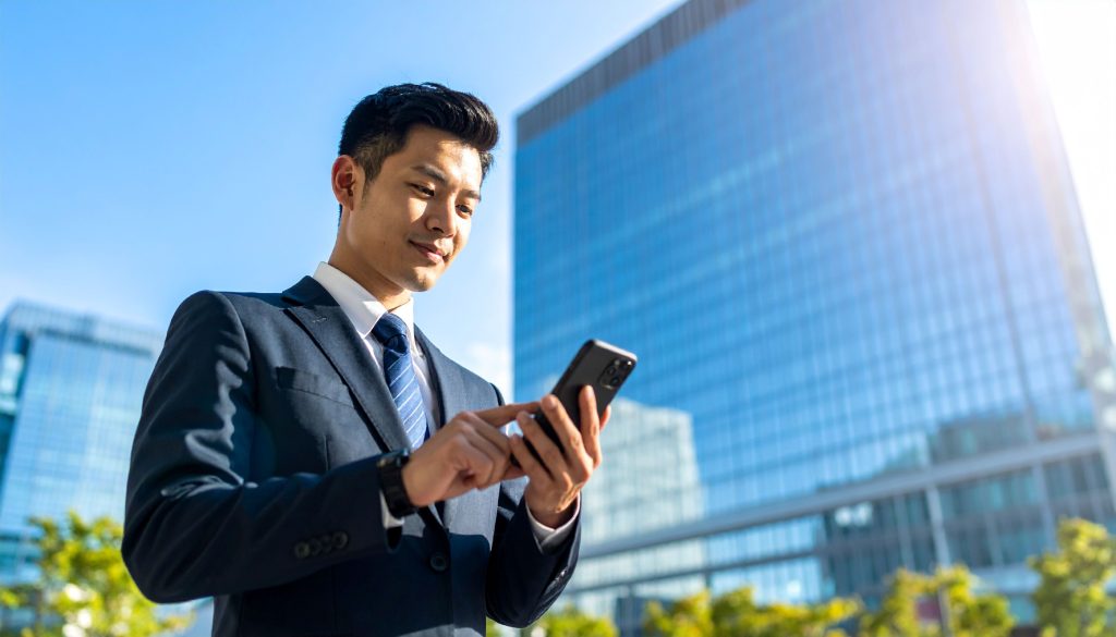 経費精算アウトソーシングのメリットの1つ、どこからでもスマホで承認できる